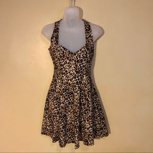 Sourpuss Brand leopard print dress, small